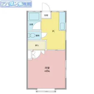 ロイヤルハウスⅡ【101号室】の間取り