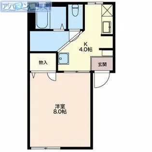 キャトルセゾンB【2階】の間取り