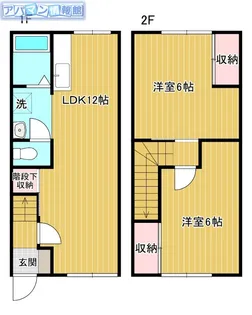 スカイタウン B棟【1号室】の間取り