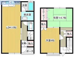 アール・アイ・ケー坂井【B-5号室】の間取り