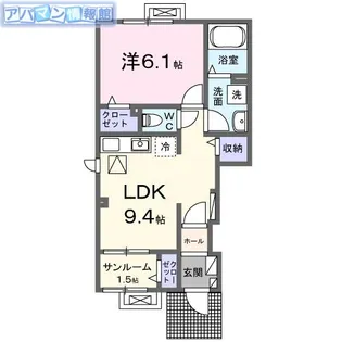 ドリームキャッスル【1階】の間取り