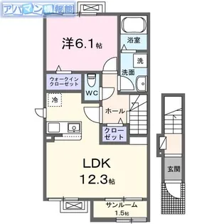 ドリームキャッスル【2階】の間取り