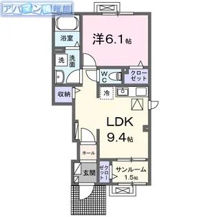 ドリームキャッスル【1階】の間取り