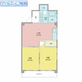 中野プラザ【4階】の間取り