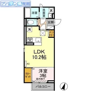 D-premier大学南【1階】の間取り