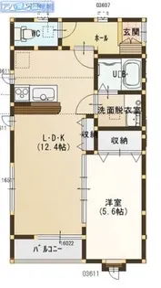 T&K小新南 B【101号室】の間取り