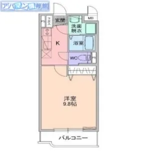 サンノーヴァ五十嵐【3階】の間取り