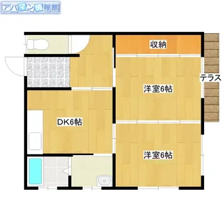 西山ハイツ【101号室】の間取り