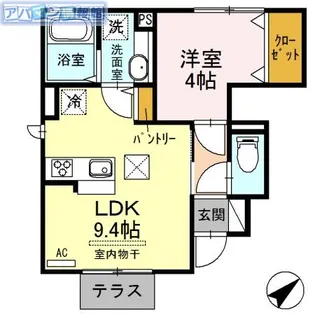 グレイス コート【1階】の間取り