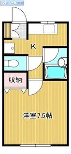 ハイムクローバー【1階】の間取り