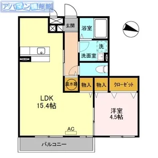 リヴェール山田【3階】の間取り
