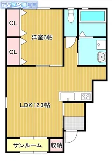 うらら B棟【1階】の間取り