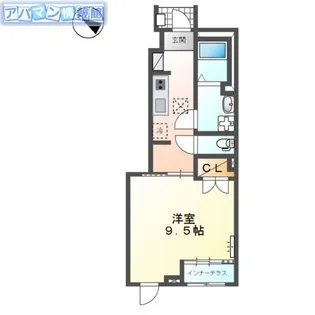 アヴニール【102号室】の間取り