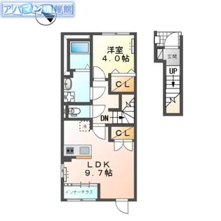 アヴニール【203号室】の間取り