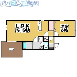 トーワ南長潟【1階】の間取り