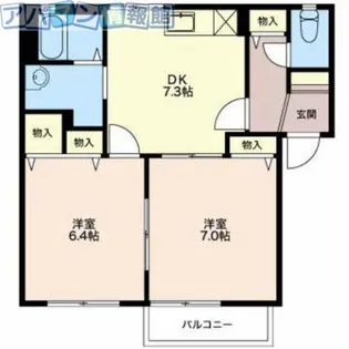 サニーホームズ【2階】の間取り