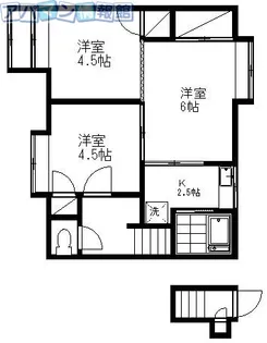 飯島アパート【2号室】の間取り