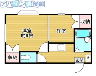 ポピア新潟Ⅰ【202号室】の間取り