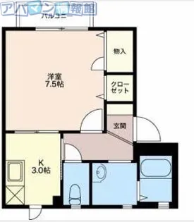 サンライズ鵜ノ子B【1階】の間取り
