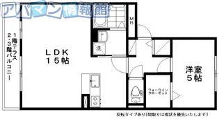 コンフォール亀田向陽【302号室】の間取り