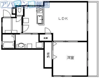 ルシィル亀田【2階】の間取り