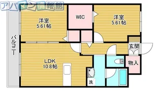 プレアデス【1階】の間取り