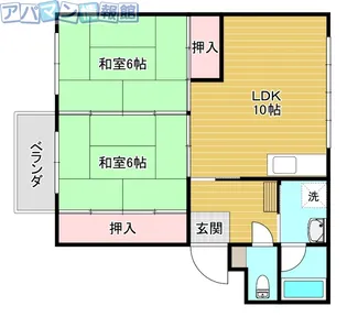 コーポAmi B【202号室】の間取り