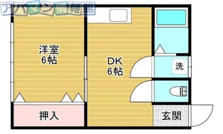 コーポ池田【2-3号室】の間取り