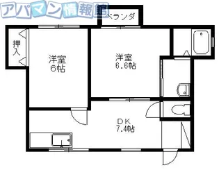 ラピュタⅡ【101号室】の間取り