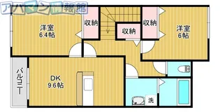 グロン・シーニュ【2階】の間取り