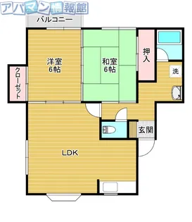 ハイツ西町C【2階】の間取り