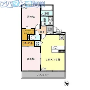 コンフォール・カメリア【1階】の間取り