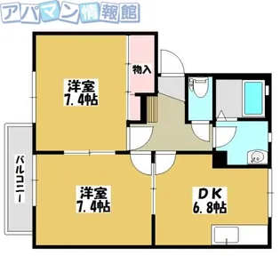 グッドライフ元町E【1階】の間取り