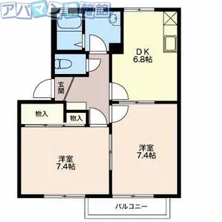 グッドライフ元町E【2階】の間取り