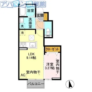 アルブル・カメリアⅡ【103号室】の間取り