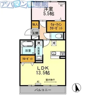 ファミール・カメリア【2階】の間取り