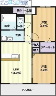 ヴィラノーブル【3階】の間取り