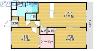 ヴィラ エザンス【1階】の間取り