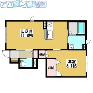 シャーメゾンSUMON早通Ⅰ【1階】の間取り