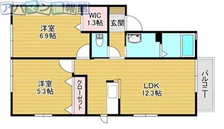 ARC荻野A【2階】の間取り
