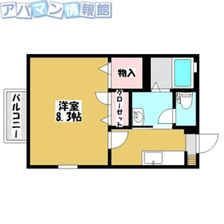 メゾンポラリス【1階】の間取り