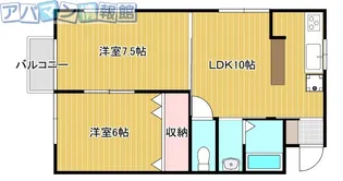 サンメゾン【205号室】の間取り