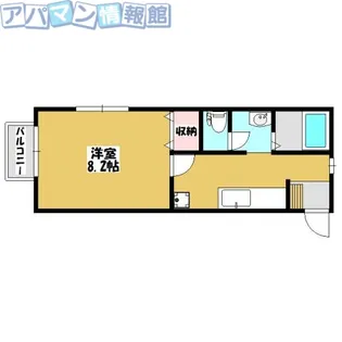 コモンズ古津B棟【101号室】の間取り