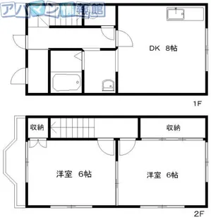 新潟県新潟市秋葉区結【テラスハウス】の間取り