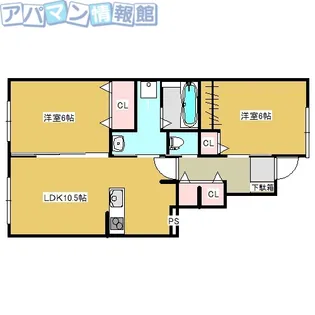 アレンデール【1階】の間取り