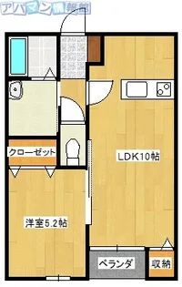 LUNAラポルテ【2階】の間取り