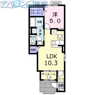 シャイン フィールド【1階】の間取り