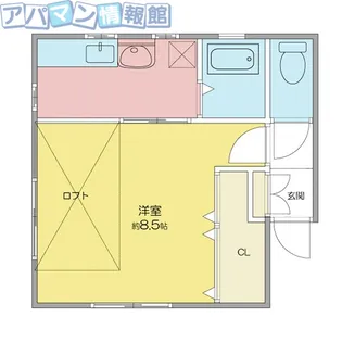 ピーコック【101号室】の間取り
