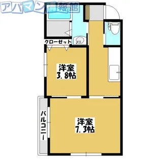 メルコート【2階】の間取り