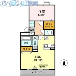 エクレール・カメリア【2階】の間取り